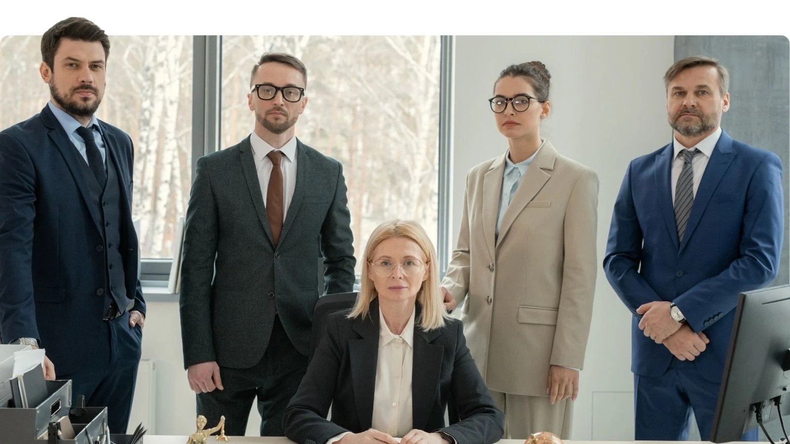 Abogado haciendo una presentación